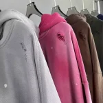 acid wash distressed hoodie