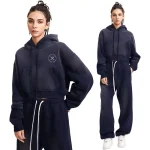 cotton cropped hoodies