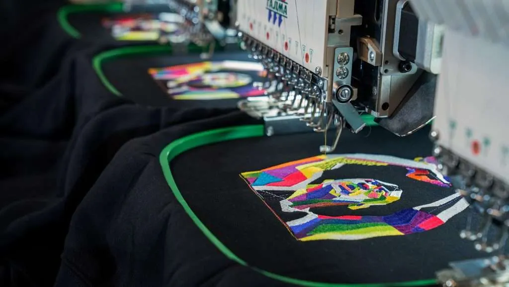embroidery factory production