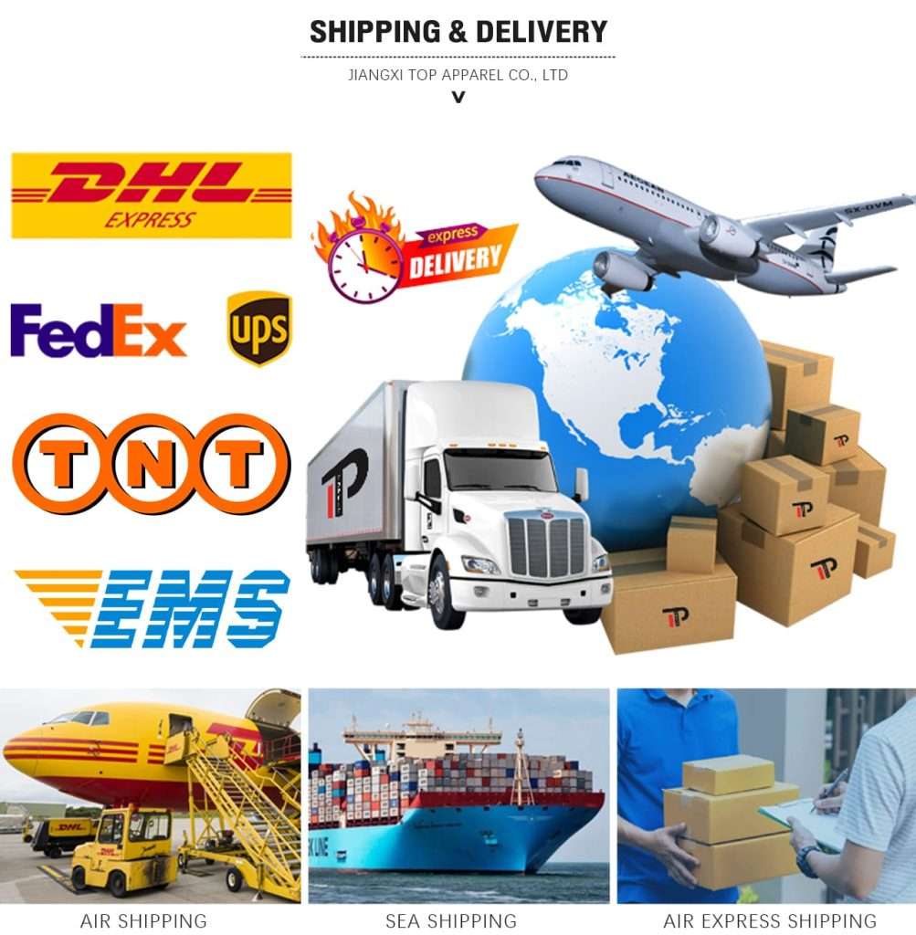 custom garment shipping options