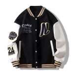 custom logo embroidery varsity jacket