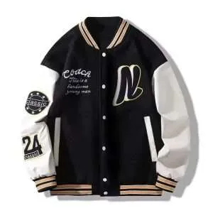 custom logo embroidery varsity jacket