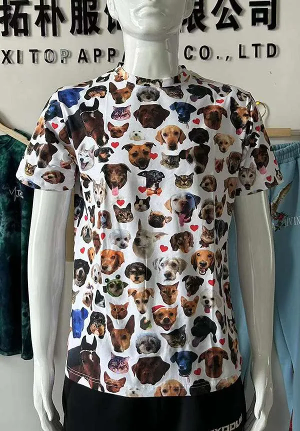 custom full printing cotton t shirt