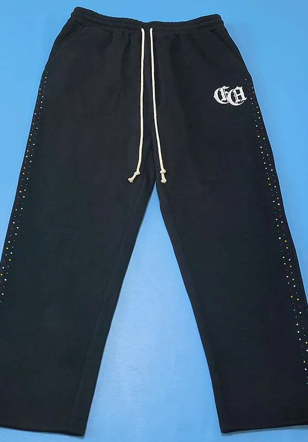 custom rhinestone sweatpants