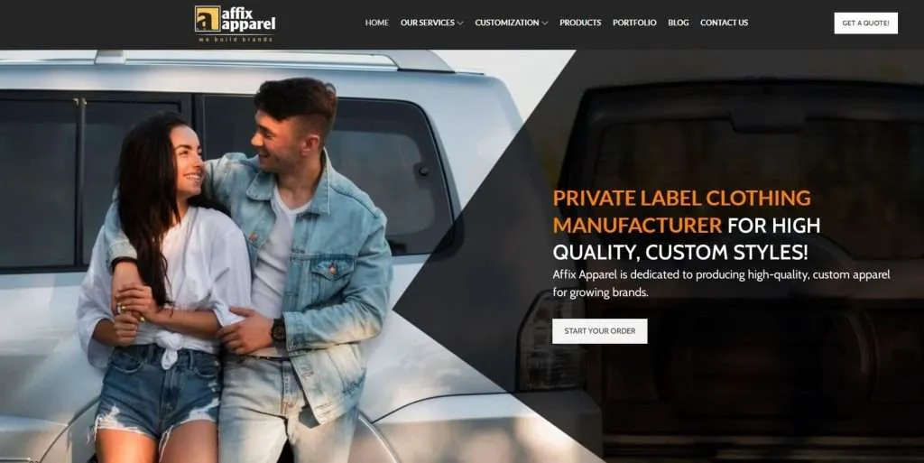 affixapparel Custom Clothing vendors