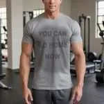 sweat activated hidden message gym t shirt
