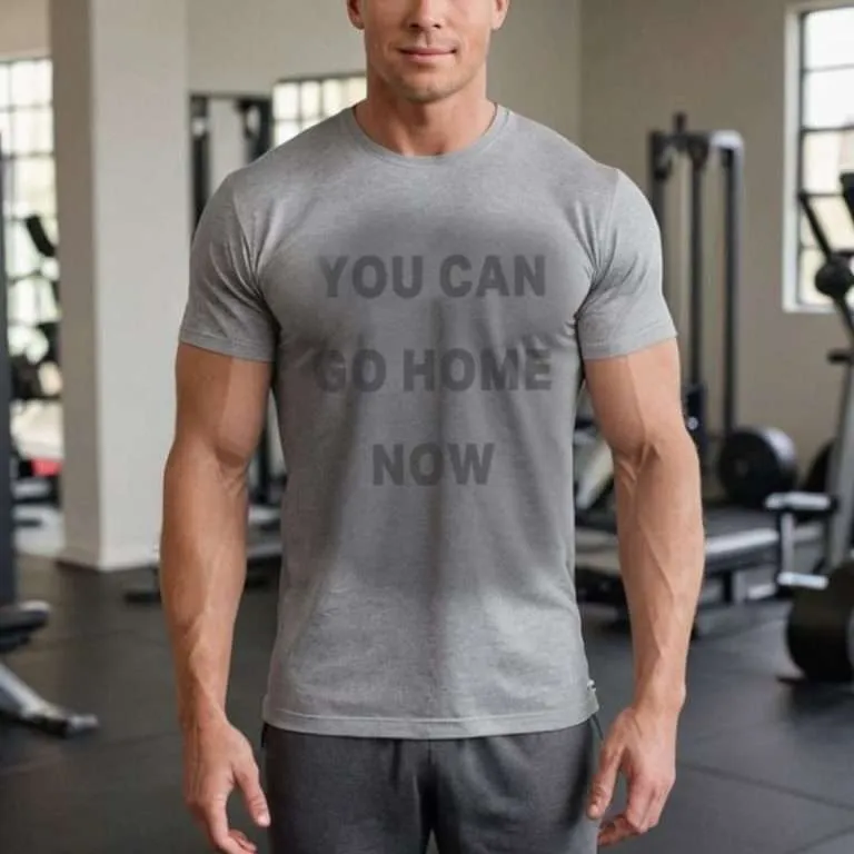 sweat activated hidden message gym t shirt