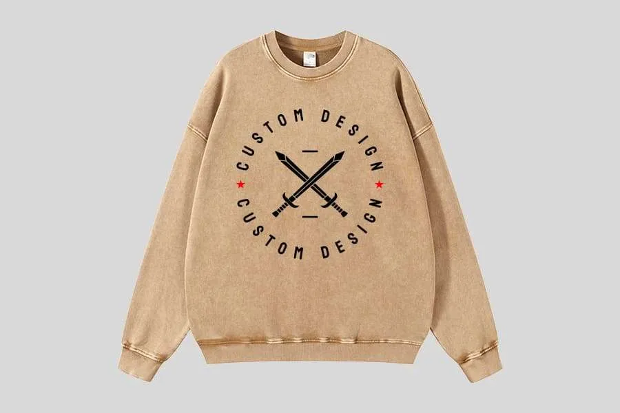 Custom Clothing Design Crew Neck Sweatshirt Custom Clothing Design Crew Neck Sweatshirt