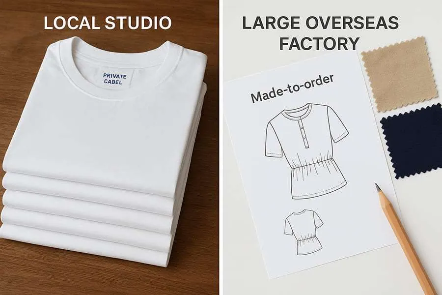 Types of Custom Clothing Suppliers