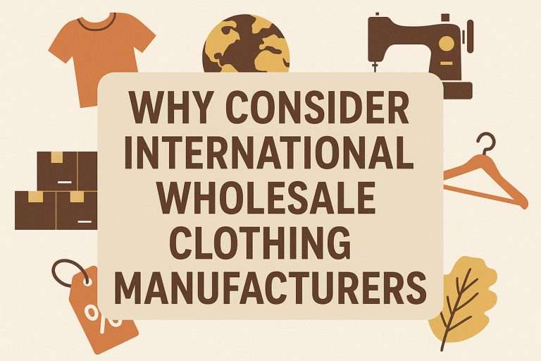 Why Consider International Wholesale Clothing Manufacturers