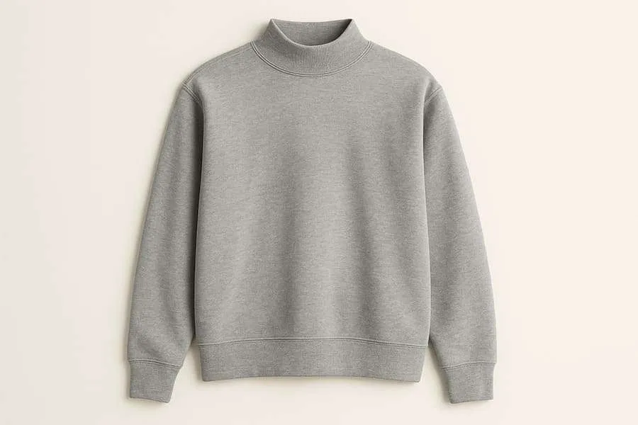 Custom Mock Neck Sweatshirt