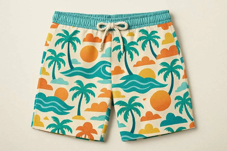 Preview and finalize your swim shorts design