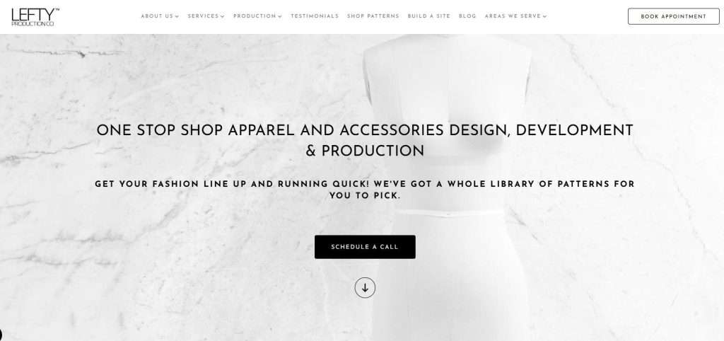 lefty production cut and sew manufacturers