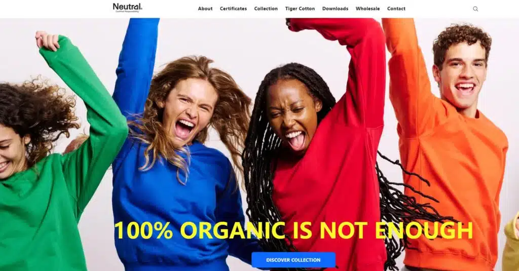 Neutral Certified Responsibility T Shirt Suppliers